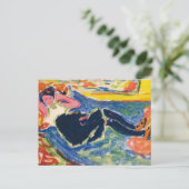Vrouw met zwarte kousen | Ernst Ludwig Kirchner Briefkaart (Staand voorkant)