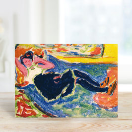 Vrouw met zwarte kousen | Ernst Ludwig Kirchner Kaart