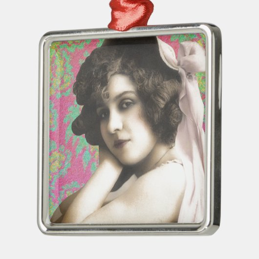  vrouw metalen ornament (Links)