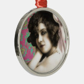 vrouw metalen ornament (Rechts)