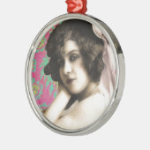 vrouw metalen ornament (Links)