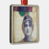  vrouw metalen ornament (Rechts)