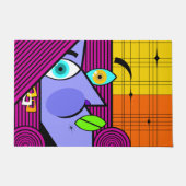 Vrouw - Mid Century Picasso Deurmat (Voorkant)