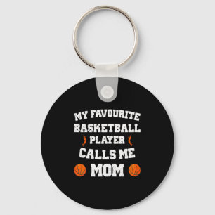 Vrouw mijn favoriete basketballer noemt me mama sleutelhanger