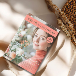 Vrouw, minnaar, cover van Best Friend Magazine Feestdagenkaart