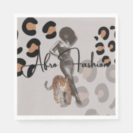 Vrouw mode papier servet