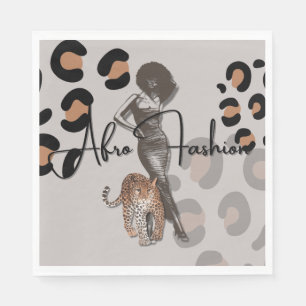 Vrouw mode papier servet