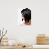 Vrouw Model Hair Salon Poster (Keuken)