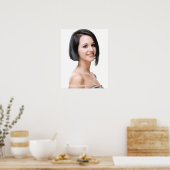 Vrouw Model Hair Salon Poster (Keuken)