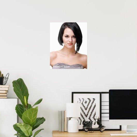 Vrouw Model Hair Salon Poster (Thuiskantoor)