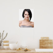 Vrouw Model Hair Salon Poster (Keuken)