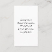 Vrouw Model in Sport Draag Visitekaartje (Achterkant)