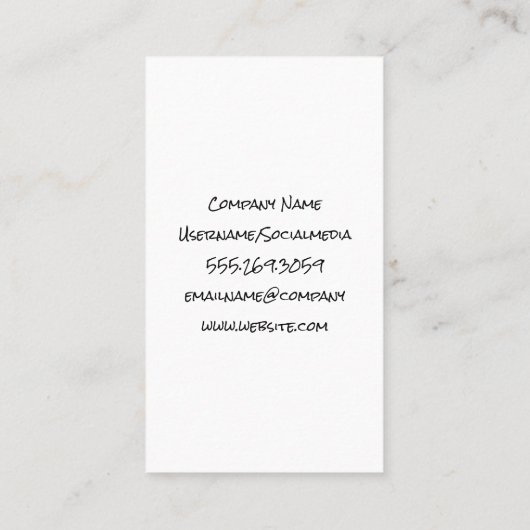 Vrouw Model in Sport Draag Visitekaartje (Achterkant)