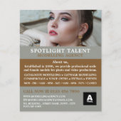 Vrouw Model, Modellenbureau, modelagent Flyer (Voorkant)