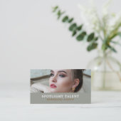 Vrouw Model, Modellenbureau, modelagent Visitekaartje (Staand voorkant)