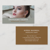 Vrouw Model, Modellenbureau, modelagent Visitekaartje (Voorkant / Achterkant)