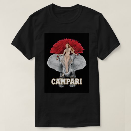 Vrouw Model op olifant T-shirt (Design voorkant)