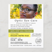 Vrouw Model, Opticien, Technical Practitioner Flyer (Voorkant)