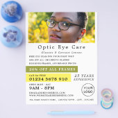 Vrouw Model, Opticien, Technical Practitioner Flyer (Enkel)
