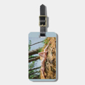 Vrouw Model Zonnebaden Thunder_Cove Bagagelabel (Voorkant verticaal)