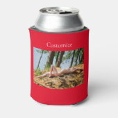 Vrouw Model Zonnebaden Thunder_Cove Blikjeskoeler (Blikje Achterkant)