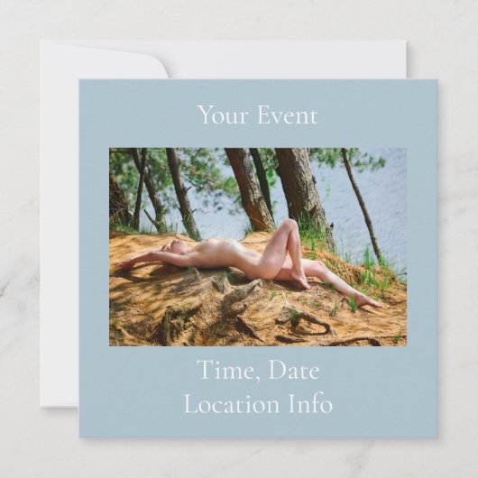 Vrouw Model Zonnebaden Thunder_Cove Kaart (Voorkant)