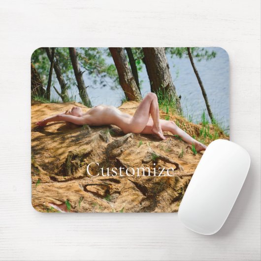 Vrouw Model Zonnebaden Thunder_Cove Muismat (Met muis)