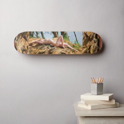 Vrouw Model Zonnebaden Thunder_Cove Persoonlijk Skateboard (Muurkunst (Horizontaal))