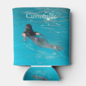 Vrouw model zwemmen Thunder_Cove Blikjeskoeler (Achterkant)