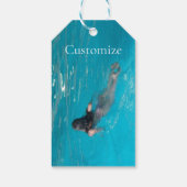 Vrouw model zwemmen Thunder_Cove Cadeaulabel (Achterkant)