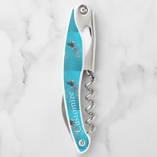 Vrouw model zwemmen Thunder_Cove Kurkentrekker (Achterkant)