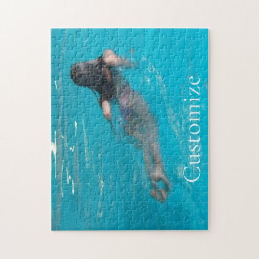 Vrouw model zwemmen Thunder_Cove Legpuzzel (Verticaal)