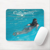 Vrouw model zwemmen Thunder_Cove Muismat (Met muis)