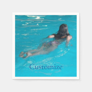 Vrouw model zwemmen Thunder_Cove Servet