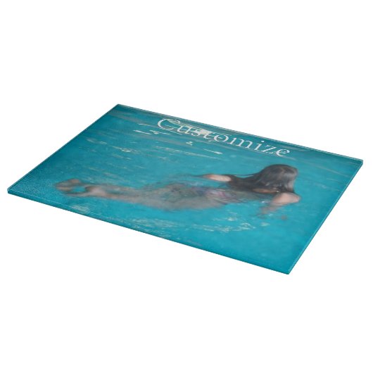 Vrouw model zwemmen Thunder_Cove Snijplank (Hoek)