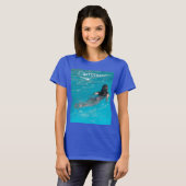 Vrouw model zwemmen Thunder_Cove T-shirt (Voorkant volledig)