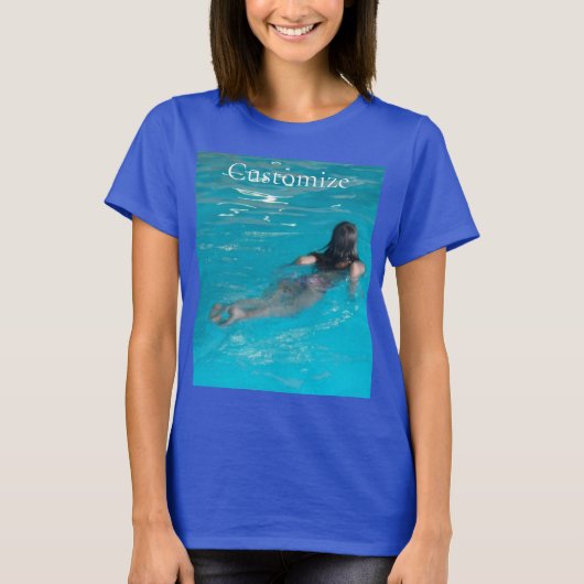 Vrouw model zwemmen Thunder_Cove T-shirt (Voorkant)
