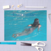 Vrouw model zwemmen Thunder_Cove Tissuepapier (Craft)