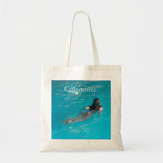 Vrouw model zwemmen Thunder_Cove Tote Bag (Voorkant)