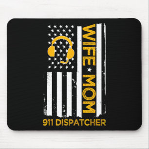 Vrouw Moeder 911 Dispatcher Vs Vlag Onafhankelijkh Muismat