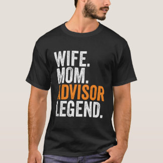 Vrouw Moeder Adviseur Legende Grappige Beroep Kant T-shirt