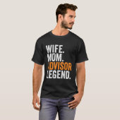 Vrouw Moeder Adviseur Legende Grappige Beroep Kant T-shirt (Voorkant volledig)