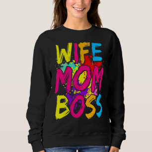 Vrouw Moeder Baas Mama En Ik Jongen Mam Leven Trui