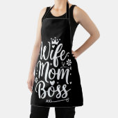 Vrouw Moeder Baas Schattig Moederdag Geschenk Schort (Insitu)
