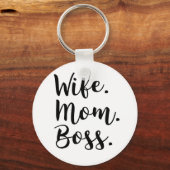 vrouw moeder baas sleutelhanger (Voorkant)