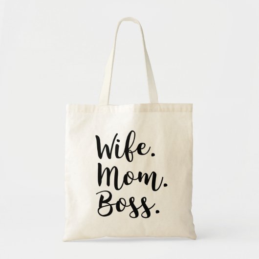 vrouw moeder baas tote bag (Voorkant)