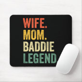 Vrouw moeder baddie legende grappige moederdag sch muismat (Met muis)