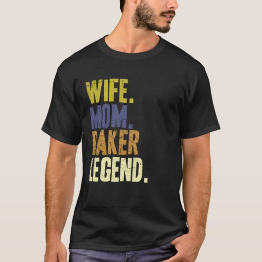 Vrouw Moeder Baker Moeder T-shirt (Voorkant)