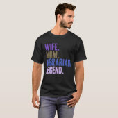 Vrouw Moeder Bibliothecaris Moeder 1 T-shirt (Voorkant volledig)