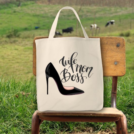 Vrouw Moeder Boss Meisje Hoge Heel Leuk Schattige Tote Bag
